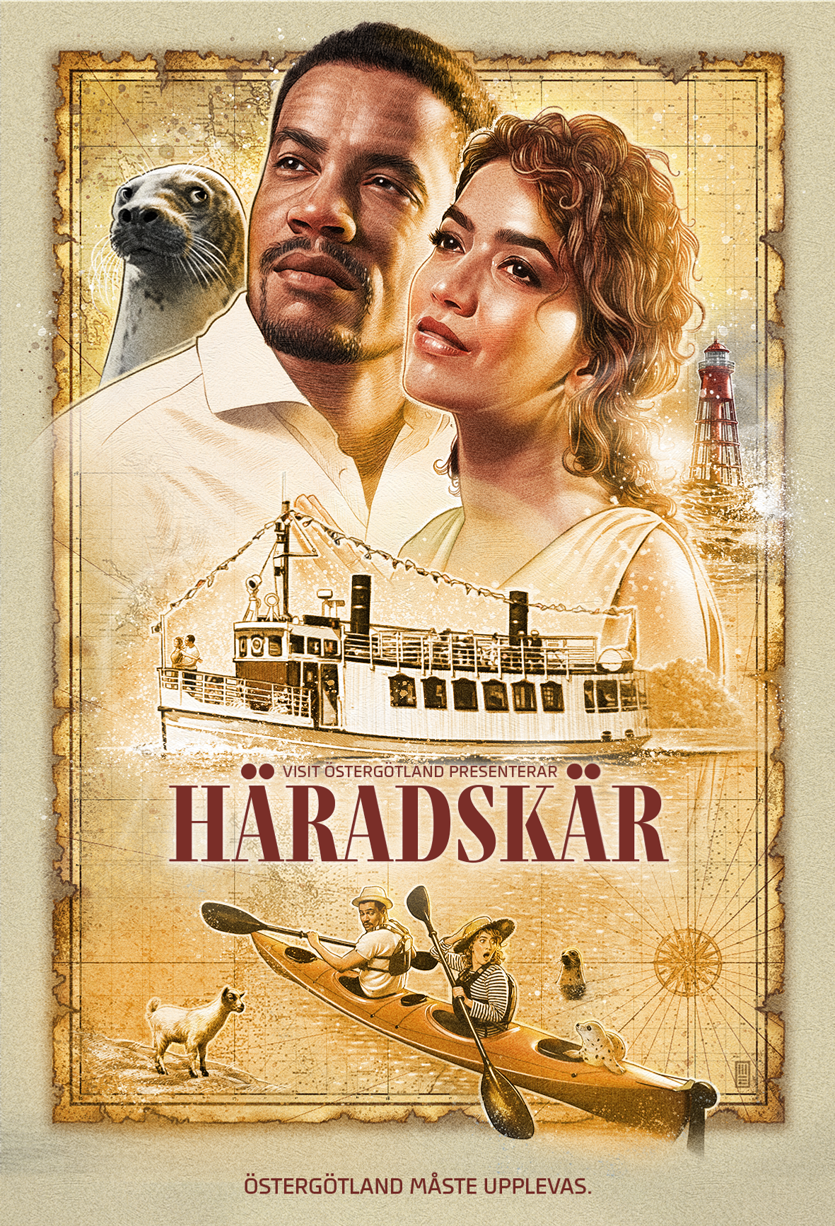 Kärlekspar vid Häradskär fyr