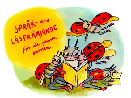 Bild på Nyckelpigor som läser bok