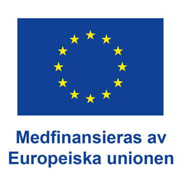 EU-flaggan med texten medfinansieras av Europeiska unionen
