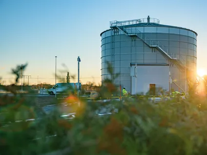 Tekniska verkens Biogas rötkammare